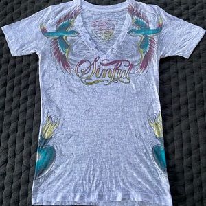 Sinful V-Neck T-Shirt